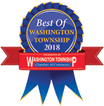 Logo Recognizing Cornerstone Foot & Ankle's affiliation with South Jersey Magazine